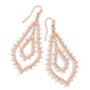 Kendra Scott Alice earrings in rose gold